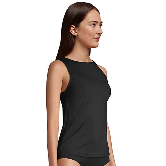Lands end Tankini black high neck - Picture 8 of 10
